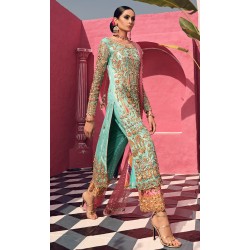 Tiffany Blue Nemesia Long Shirt and Izaar