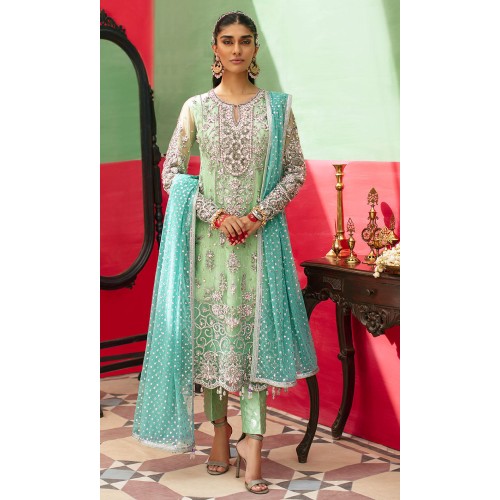Celadon Nemesia Party Wear