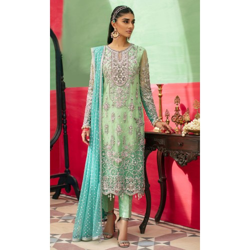 Celadon Nemesia Party Wear