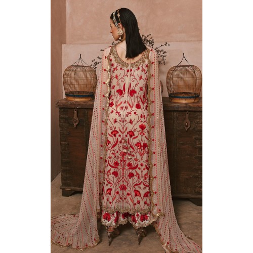 Desert Sand Nemesia Long Shirt and Izaar