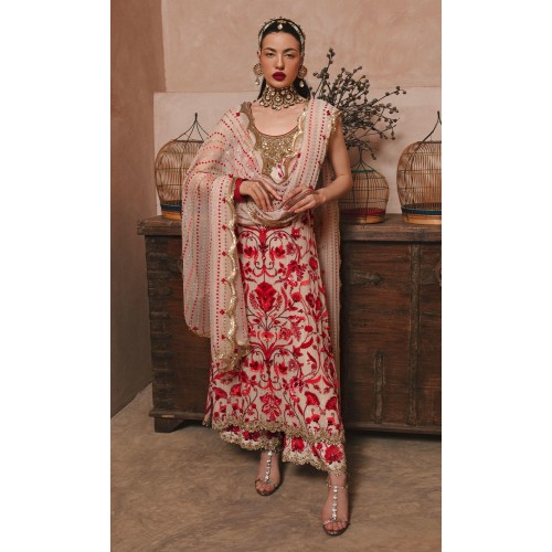 Desert Sand Nemesia Long Shirt and Izaar