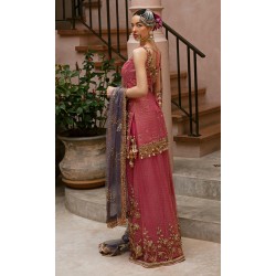 Dark Coral Nemesia Dhaka Pajama and Shirt