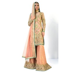 Dark Salmon Nemesia Shirt and Dhaka Pajama