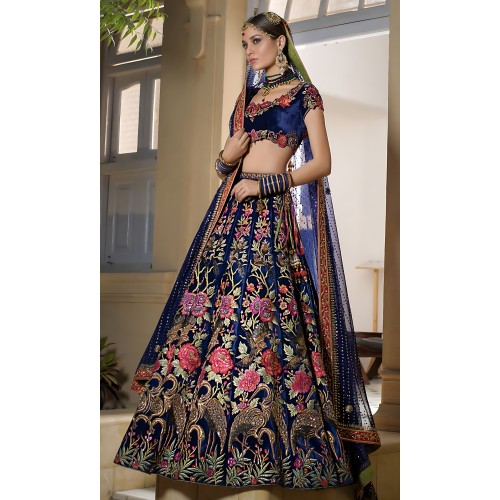 Oxford Blue Nemesia Lehenga Choli