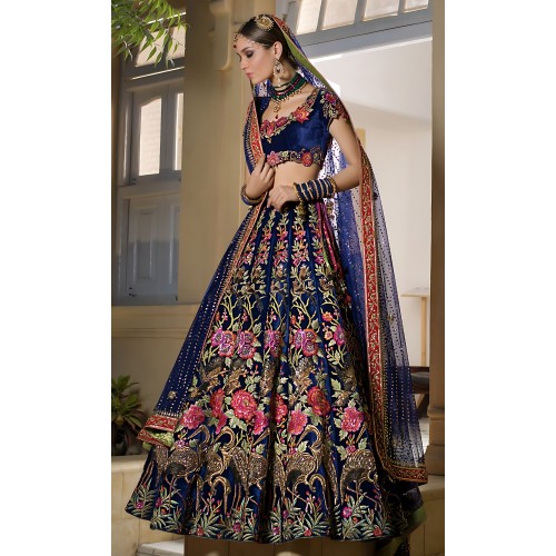Oxford Blue Nemesia Lehenga Choli