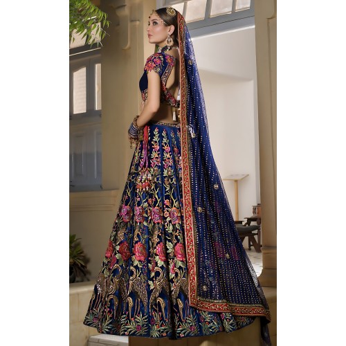 Oxford Blue Nemesia Lehenga Choli