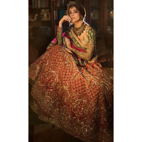 Cornell Red Nemesia Lehenga Choli