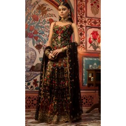 Black Nemesia Lehenga