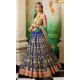Dark Blue Nemesia Lehenga Choli Dark Blue Nemesia Lehenga Choli
