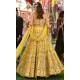 Banana Yellow Nemesia Lehenga Choli Banana Yellow Nemesia Lehenga Choli