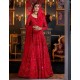 Pantone Red Nemesia Lehenga Choli Pantone Red Nemesia Lehenga Choli