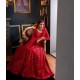 Pantone Red Nemesia Lehenga Choli Pantone Red Nemesia Lehenga Choli