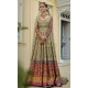 Sage Green Nemesia Anarkali and Farshi Gharara Sage Green Nemesia Anarkali and Farshi Gharara