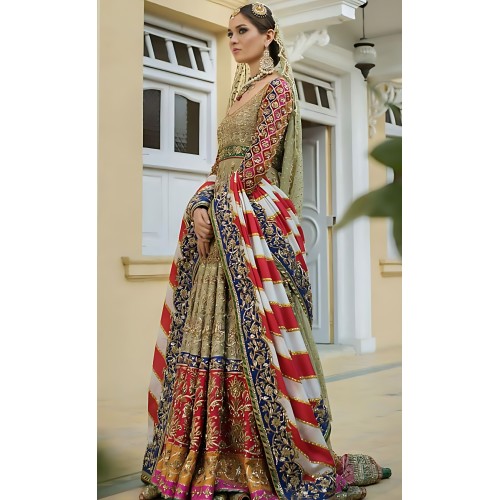 Sage Green Nemesia Anarkali and Farshi Gharara Sage Green Nemesia Anarkali and Farshi Gharara