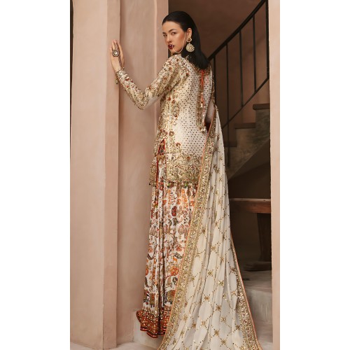 Diamond Champagne Nemesia Shirt and Dhaka Pajama