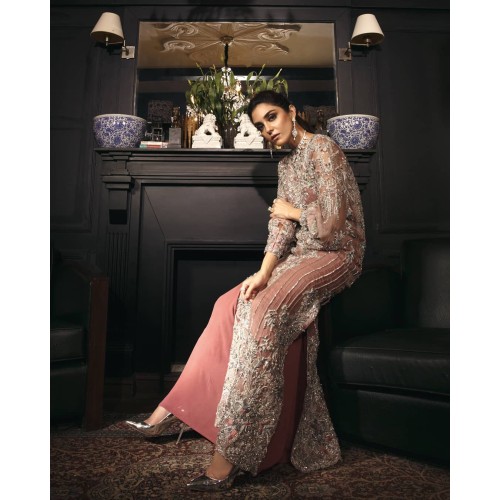 Iris Peach Lily Party Wear Iris Peach Lily Party Wear
