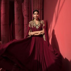 Red-Brown Lily Kaftan