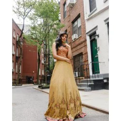 Sunflower Lily Choli Lehenga