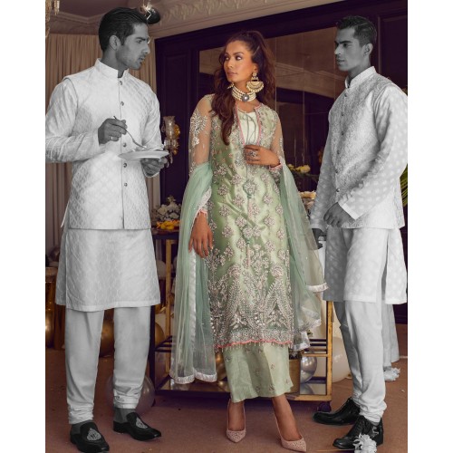 Tea Green Lily Izaar and Shirt Tea Green Lily Izaar and Shirt