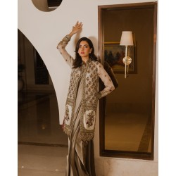 Off White Lily Jacket and Saree