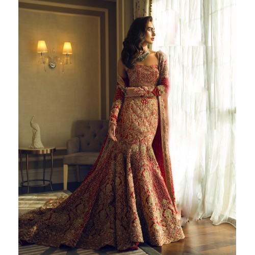 Lust Fleur-De-Lis Mermaid Lehenga and Gown