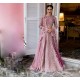 Rose Gold and Vivid Burgundy Fleur-de-lis Lehenga Choli