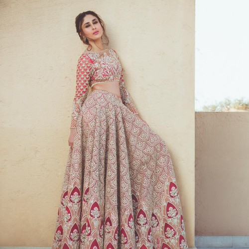 Cardinal Fleur-de-lis Lehenga Choli Cardinal Fleur-de-lis Lehenga Choli