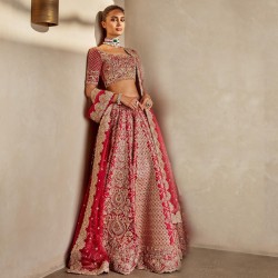 Maroon Fleur-de-lis Lehenga Choli Maroon Fleur-de-lis Lehenga Choli