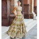 Apple Green Fleur-de-lis Lehenga Choli