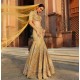 Gold Fleur-de-lis Lehenga Choli Gold Fleur-de-lis Lehenga Choli