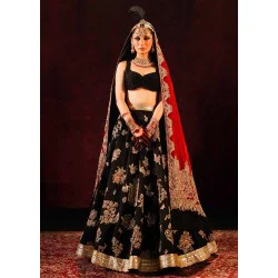 Black Marsh Choli and Lehenga