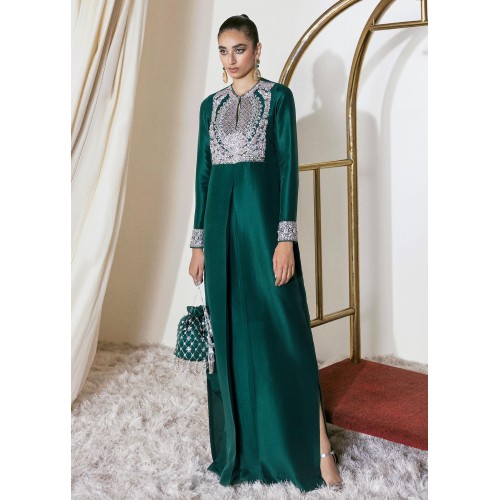 Brunswick Green Marsh Box Pleat Long Shirt