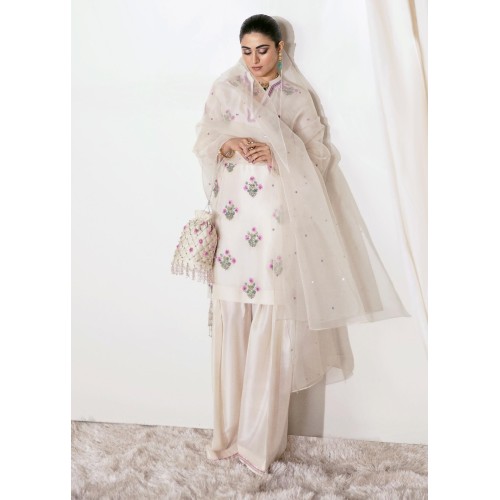Off White Marsh Shirt and Shalwar