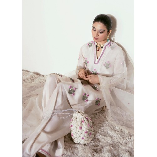 Off White Marsh Shirt and Shalwar