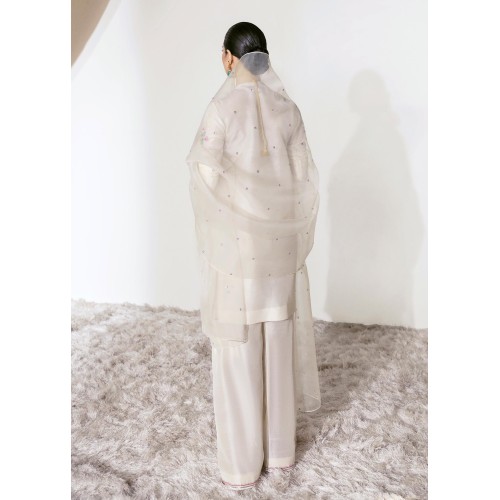 Off White Marsh Shirt and Shalwar