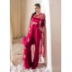 Raspberry Pink Marsh Jacket and Palazzo Pants