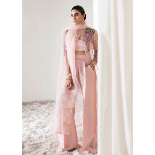 Misty Rose Marsh Jacket and Palazzo Pants