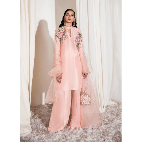 Light Spanish Pink Marsh Shirt and Palazzo