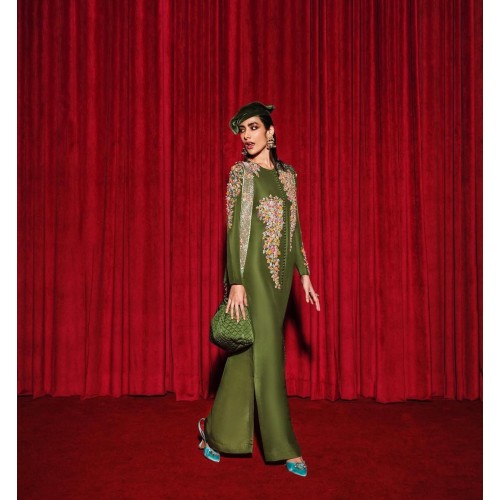 Avocado Marsh Front Open Long Shirt