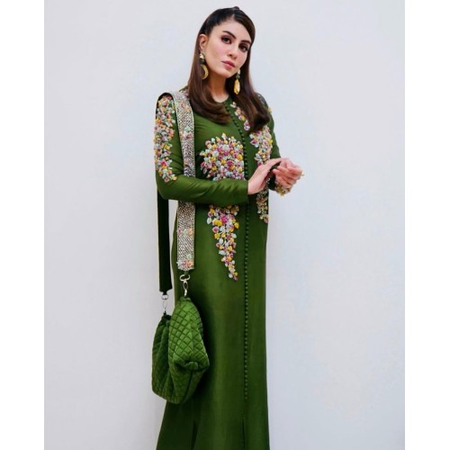 Avocado Marsh Front Open Long Shirt