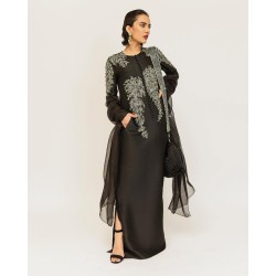 Black Marsh Floor Length Shirt