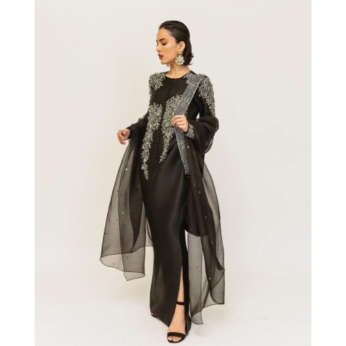 Black Marsh Floor Length Shirt