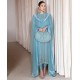 Baby Blue Marsh Long Shirt and Chooridar