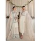 White Marsh Long Shirt with Angrakha Style Neckline