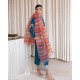 Bice Blue Marsh Long Shirt and Culottes