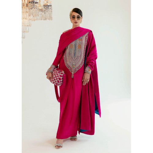 Raspberry Marsh Box Pleat Shirt Raspberry Marsh Box Pleat Shirt