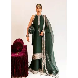 Dark Green Marsh Long Shirt and Palazzo