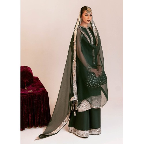 Dark Green Marsh Long Shirt and Palazzo Dark Green Marsh Long Shirt and Palazzo