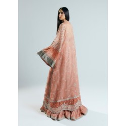 Peach and Apricot Marsh Jacket with Sharara Peach and Apricot Marsh Jacket with Sharara