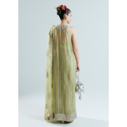 Crayola Yellow-Green Marsh Long Shirt and Palazzo Crayola Yellow-Green Marsh Long Shirt and Palazzo